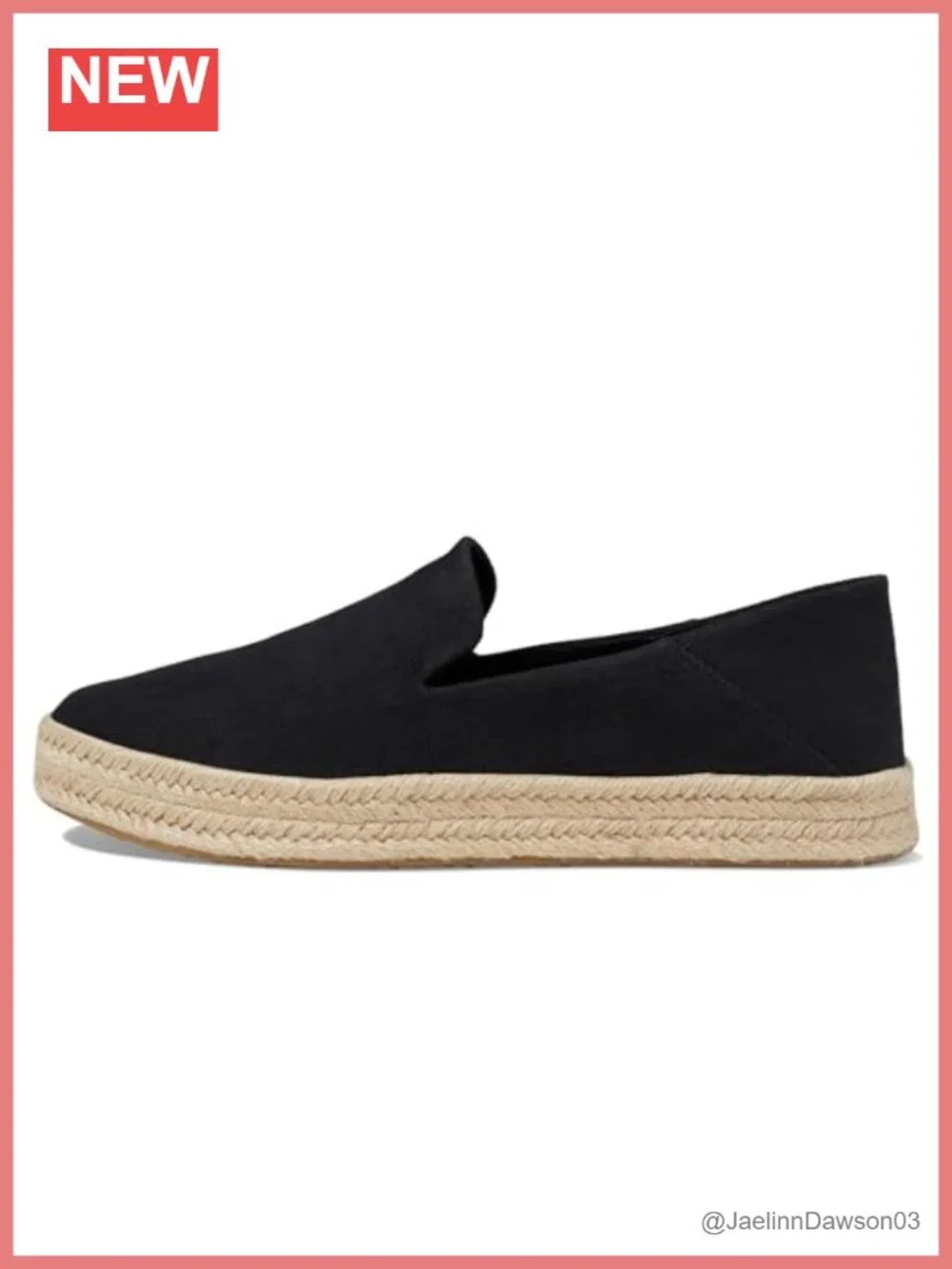 TOMS Carolina Slip-on Espadrille Wedge Shoes Women's Flatform